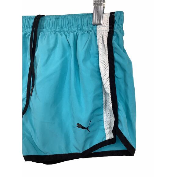 Puma Girl’s Blue Athletic Shorts Medium 8-10 - Picture 3 of 7